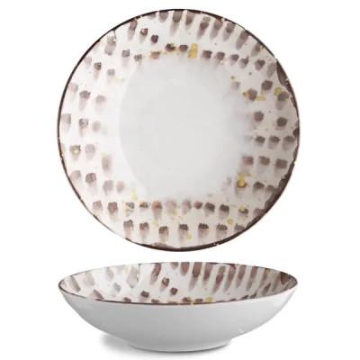 Тарілка глибока G.Benedikt Isabelle 22 см Brown Brush (ISC1922-K0014) - фото 2 Тарілка глибока G.Benedikt Isabelle 22 см Brown Brush (ISC1922-K0014) - фото 2