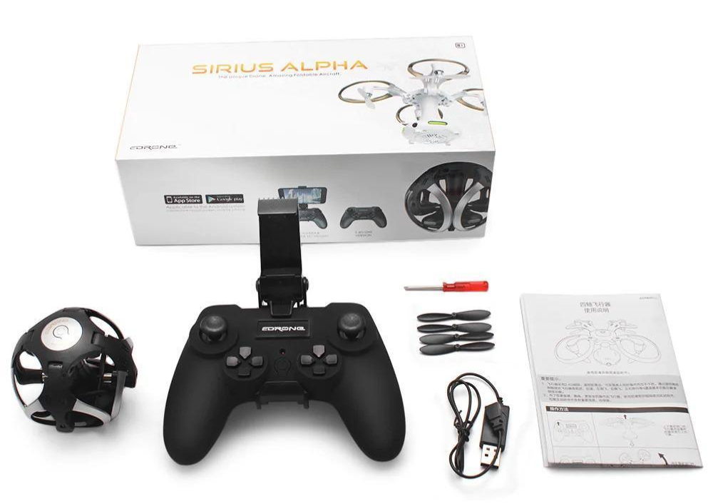 Квадрокоптер на радіокеруванні Sirius Alpha 415 без камери Чорний (MD-14185)