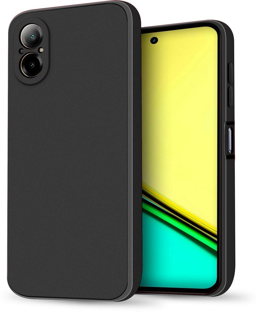 Силиконовый чехол HardCorner Realme C67 (с микрофиброй) Black (35405-2B)