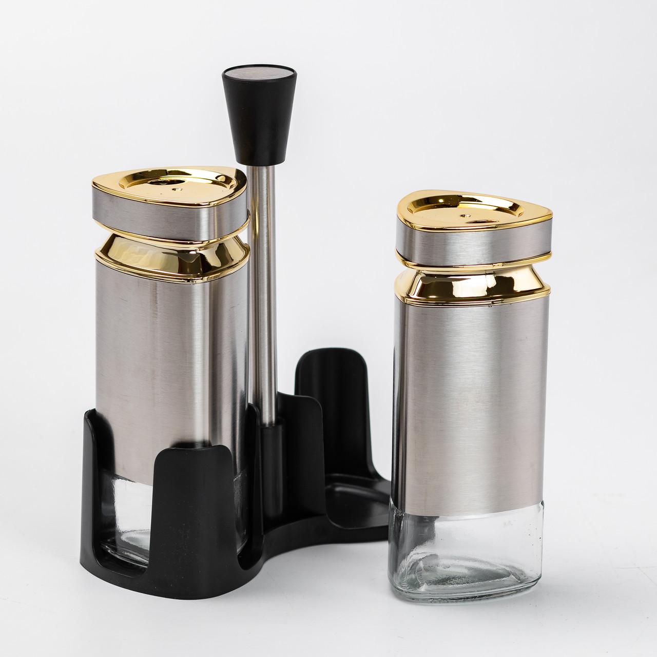 Набір ємностей для спецій на підставці 2шт. по 120 мл - фото 3