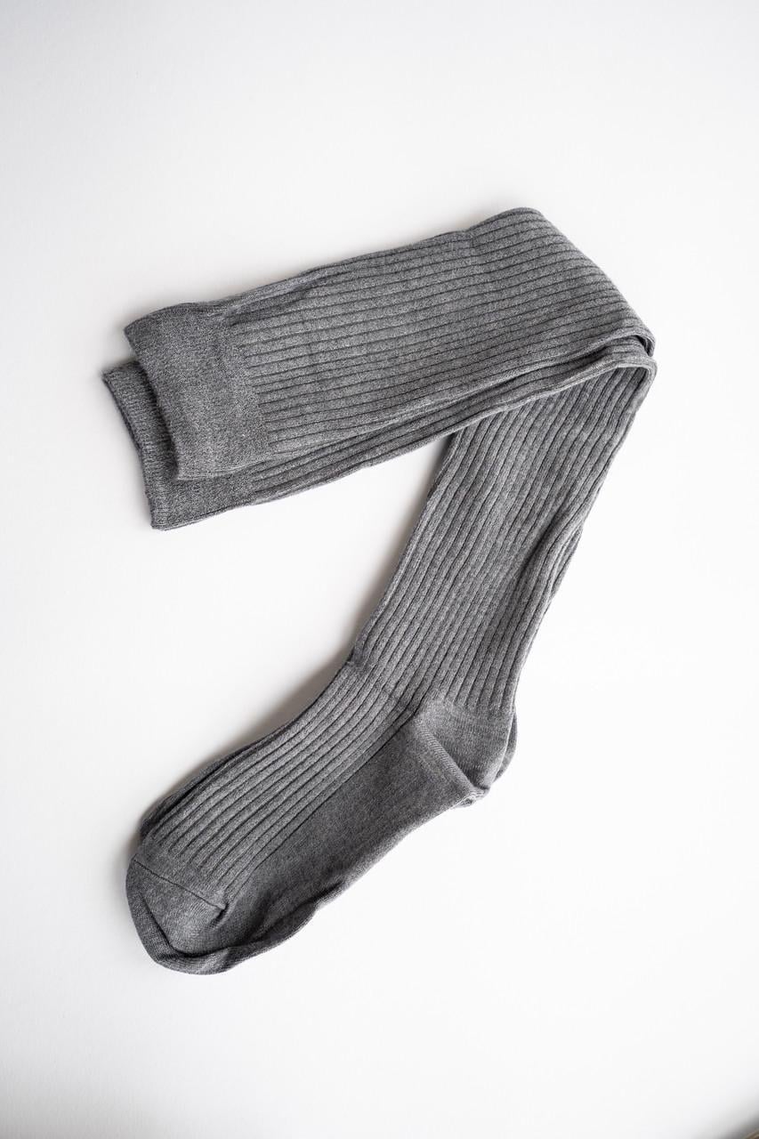 Гольфы женские рубчик Серый (2499956133)