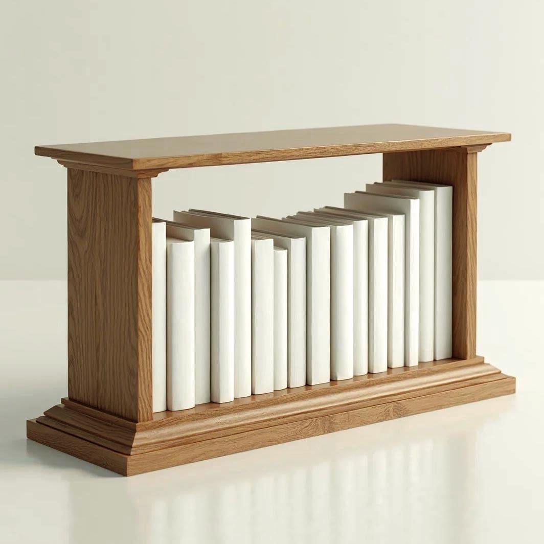 Полка книжная настольная из дерева Торияно Сиена (КПА-011005)