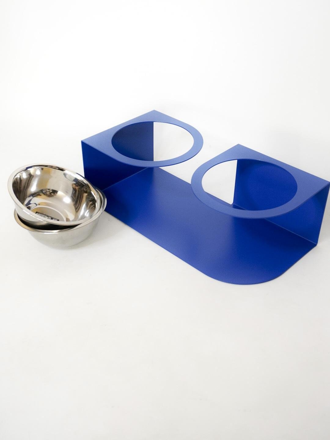 Кормушка For you подставка для собак средних пород на 2 миски металл 150 мм 1,0 л Синий (1024032с) - фото 4 Кормушка For you подставка для собак средних пород на 2 миски металл 150 мм 1,0 л Синий (1024032с) - фото 4