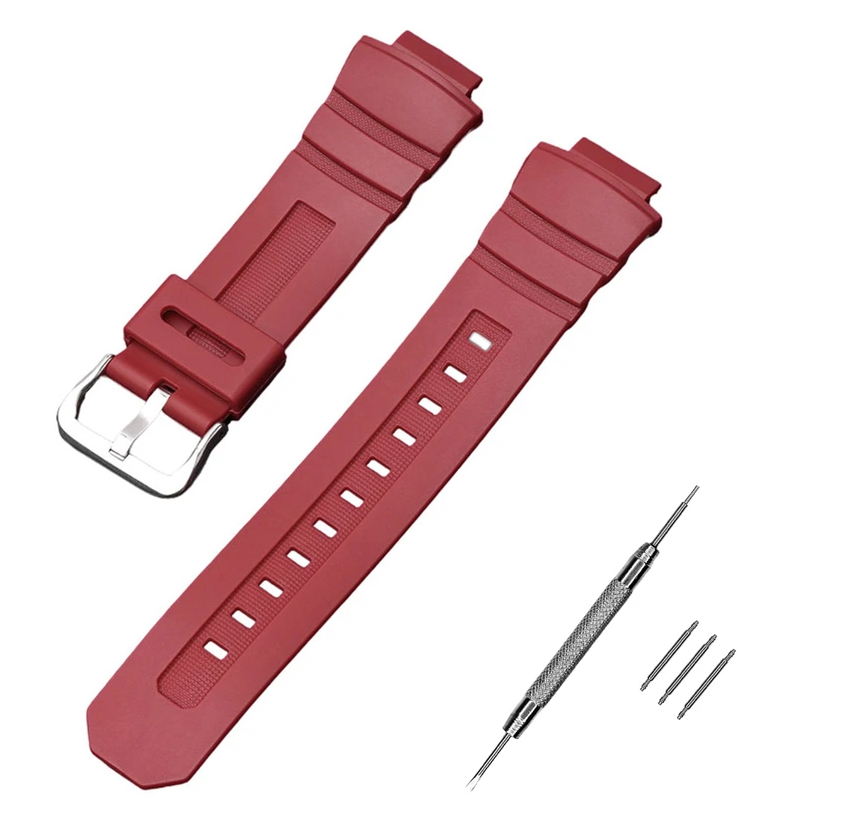 Ремінець для Casio G-Shock G-7700 Red SI (4059) Ремінець для Casio G-Shock G-7700 Red SI (4059)