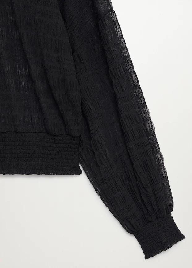 Блуза Mango S Black - фото 7 Блуза Mango S Black - фото 7