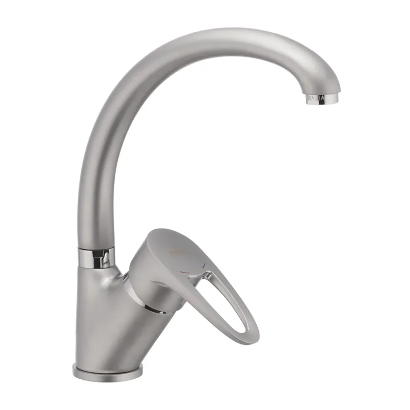 Смеситель для кухни Haiba Ceba 777 матовый из латуни Стальной (HB0036) Смеситель для кухни Haiba Ceba 777 матовый из латуни Стальной (HB0036)