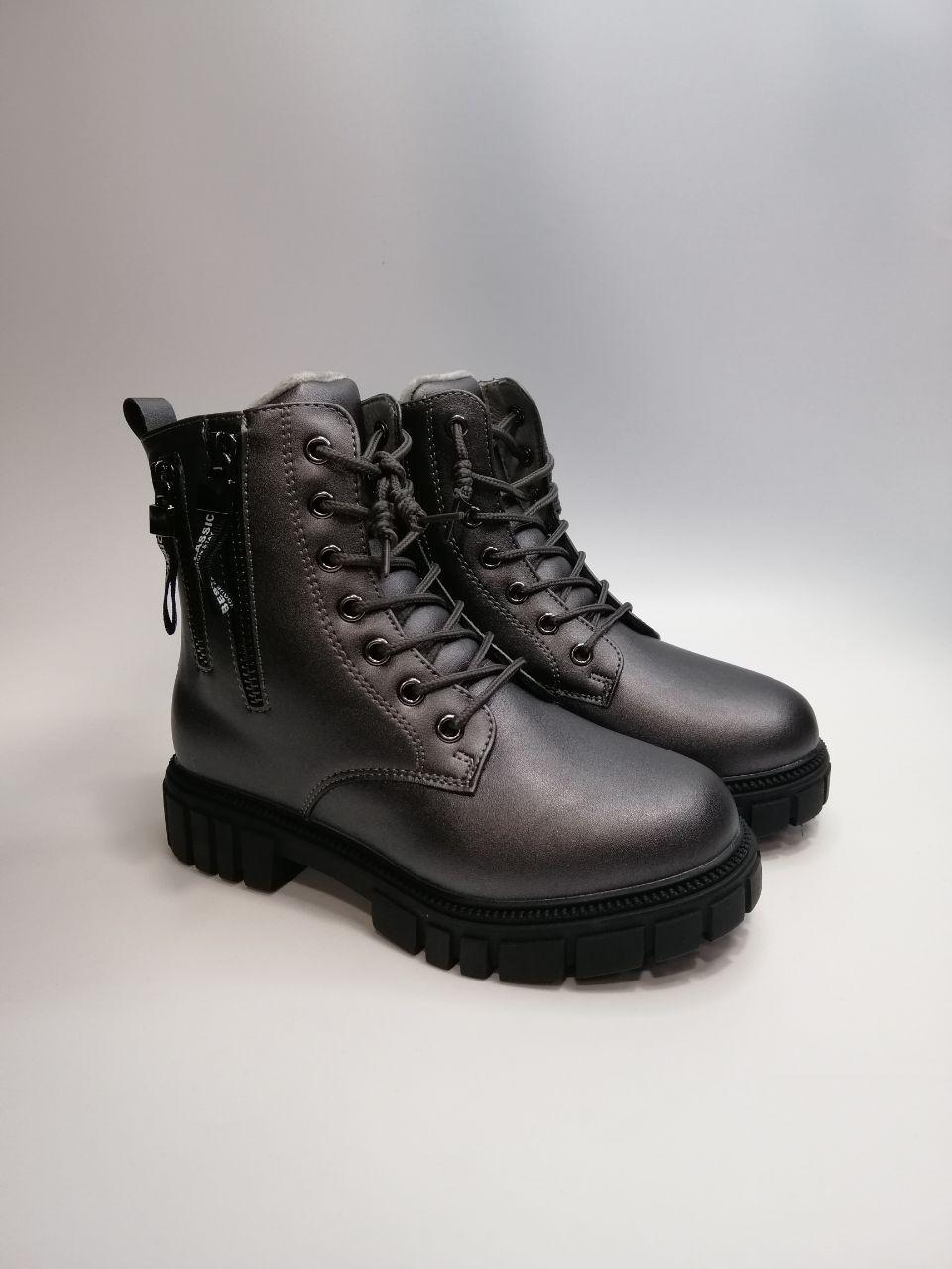 Черевики зимові Weestep для дівчинки р. 32 20,5 см Графітовий (578668505 ТН)