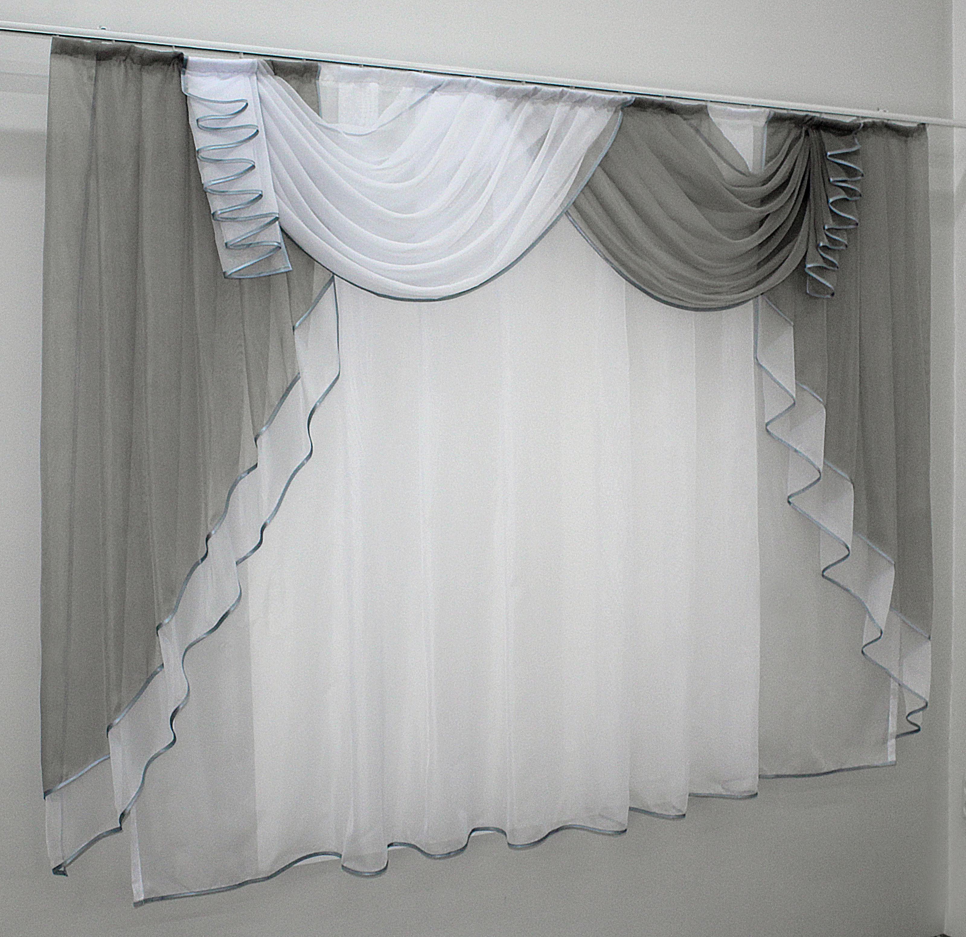 Ламбрекен кухонный VR-Textil № 093к с тюлью 200х150 см Серый/Белый (59-209) Ламбрекен кухонный VR-Textil № 093к с тюлью 200х150 см Серый/Белый (59-209)