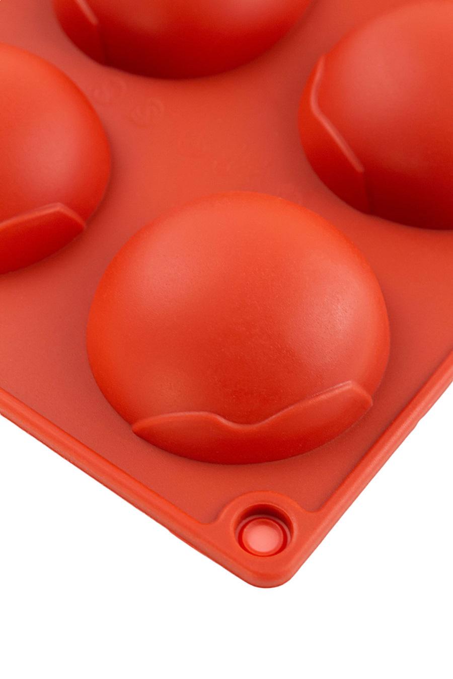 Форма силіконова One Chef для випічки Профі Глобал d 4,6 см h 2 см на 15 осередків Червоний - фото 2 Форма силіконова One Chef для випічки Профі Глобал d 4,6 см h 2 см на 15 осередків Червоний - фото 2