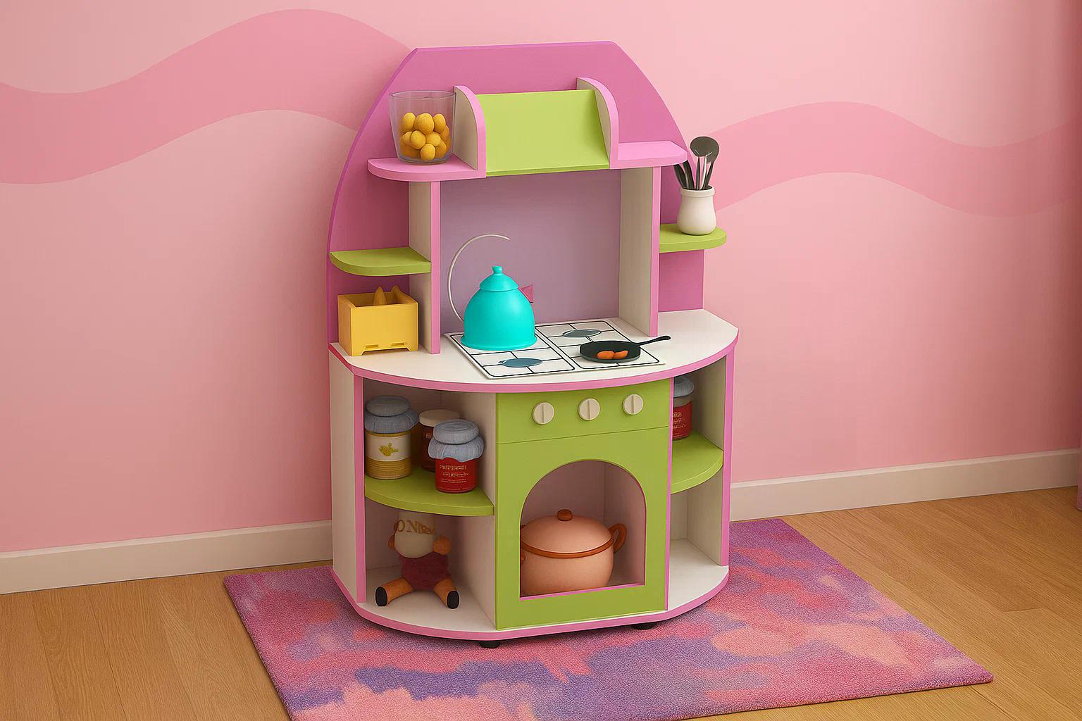 Детская кухня Машенька DS-763 Pink/Lime
