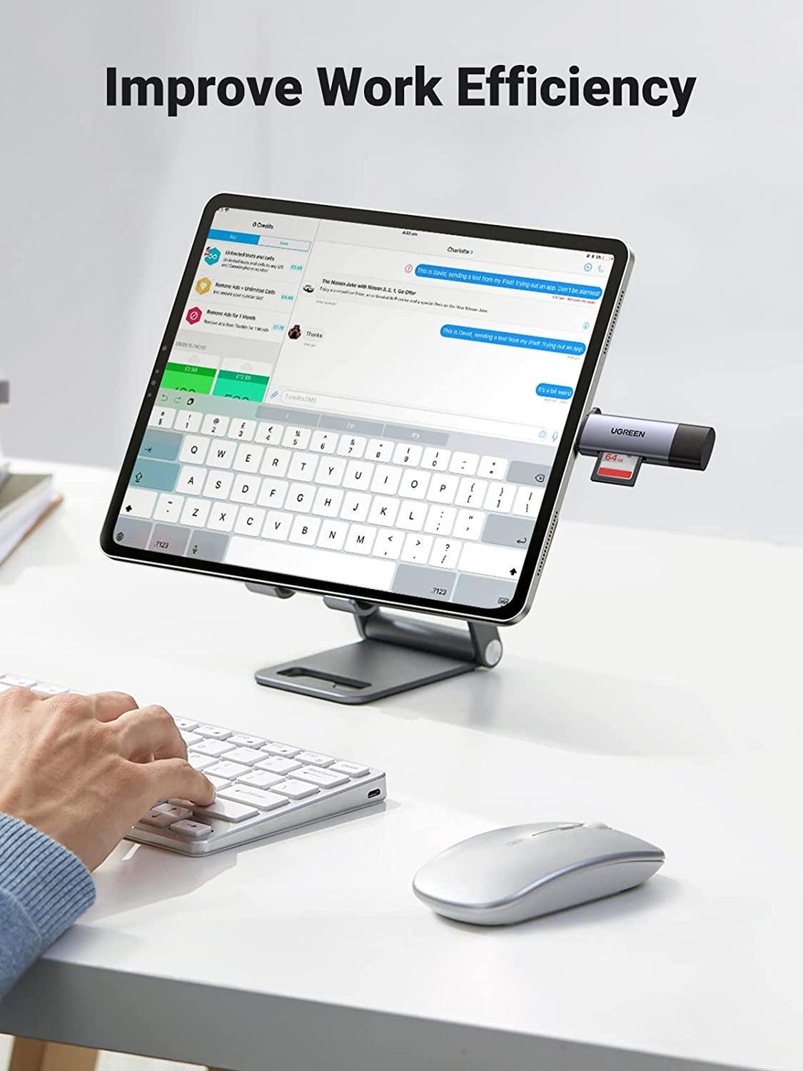 Кардридер UGREEN USB 3.0 +Type-C для TF SD Micro SD Послідовне зчитування/5 Гбіт/с USB-A/USB-C Сірий (50705) - фото 5 Кардридер UGREEN USB 3.0 +Type-C для TF SD Micro SD Послідовне зчитування/5 Гбіт/с USB-A/USB-C Сірий (50705) - фото 5