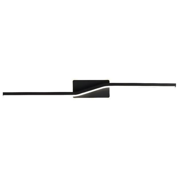 Настенное LED-бра Valeso с изогнутым рассеивателем 3000/6500K IP20 G ph209 BK 36W Черный (28688106)