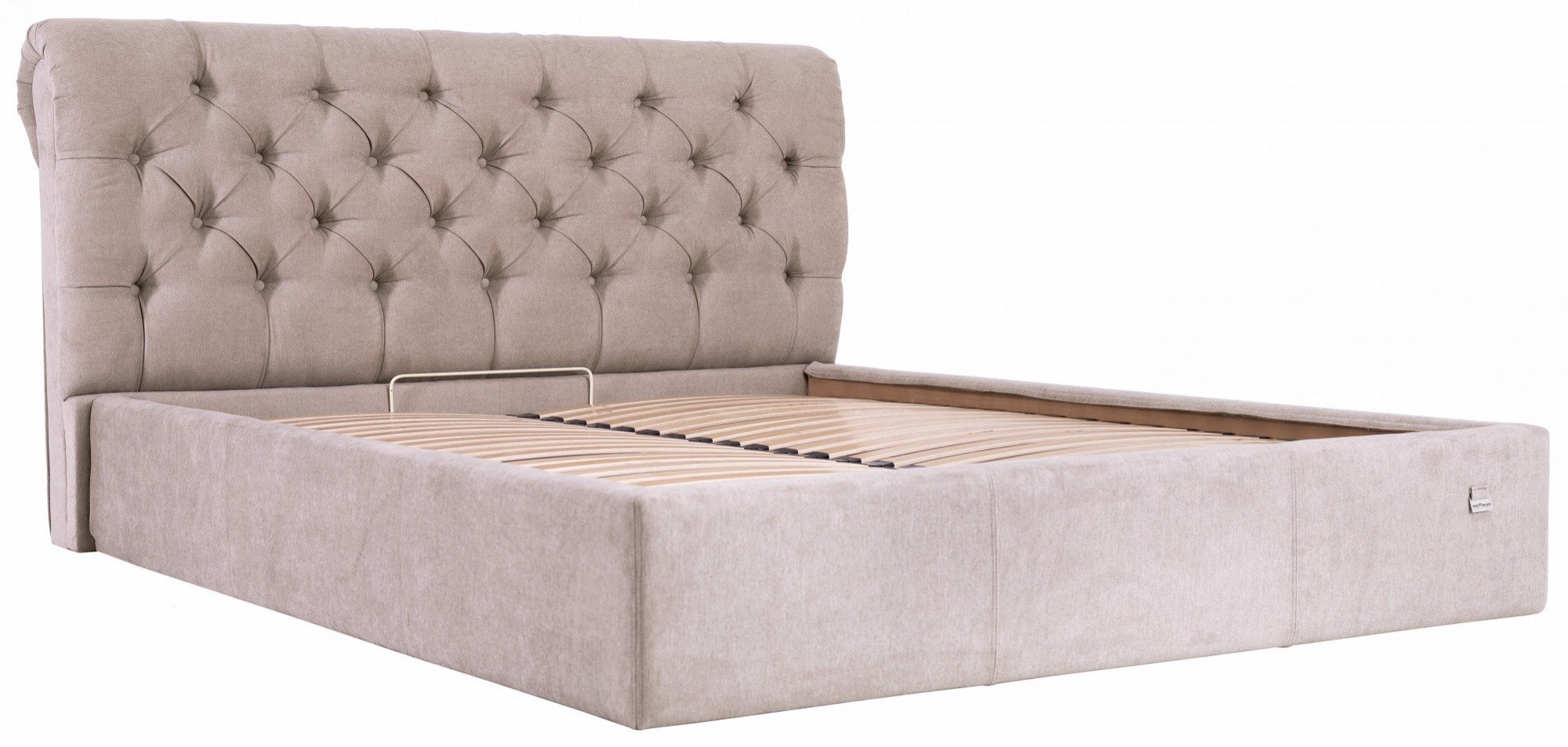 Ліжко двоспальне London Standart Місті Mocco 180х200 см Сірий