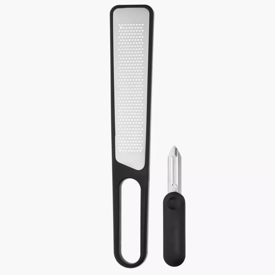 Мини-терка с овощечисткой 2в1 DUKA SKARP 31х5,2 см Черный (1218771) Мини-терка с овощечисткой 2в1 DUKA SKARP 31х5,2 см Черный (1218771)