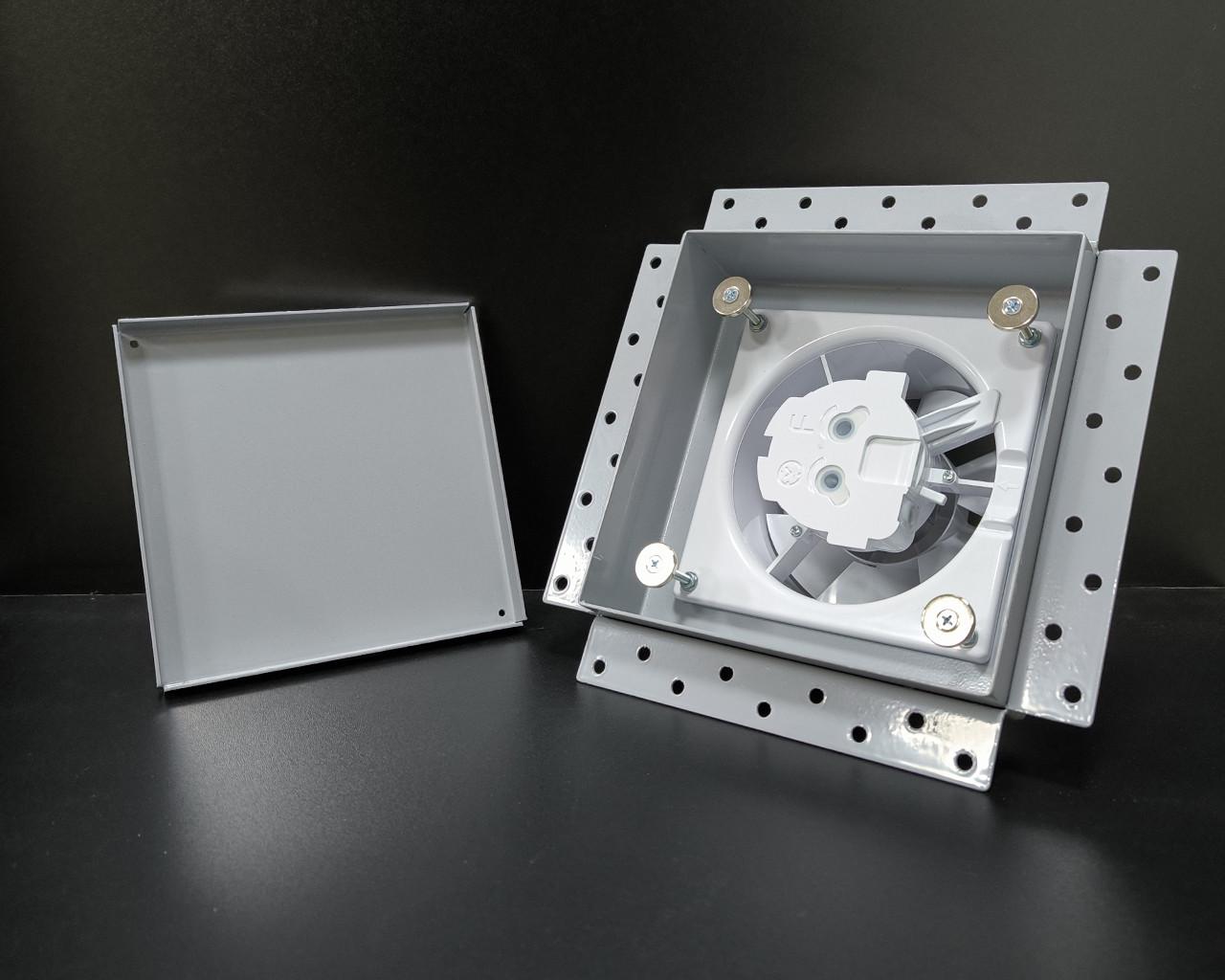 Вентилятор витяжний прихованого монтажу AirRoxy dRim 100 hs bb з таймером та датчиком вологості Сірий (100 hs GREY) - фото 3 Вентилятор витяжний прихованого монтажу AirRoxy dRim 100 hs bb з таймером та датчиком вологості Сірий (100 hs GREY) - фото 3