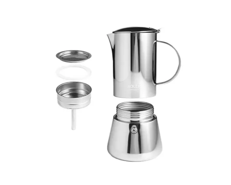 Кофеварка гейзерная Adler AD 4417 620 мл Серебристый (29876956) - фото 5