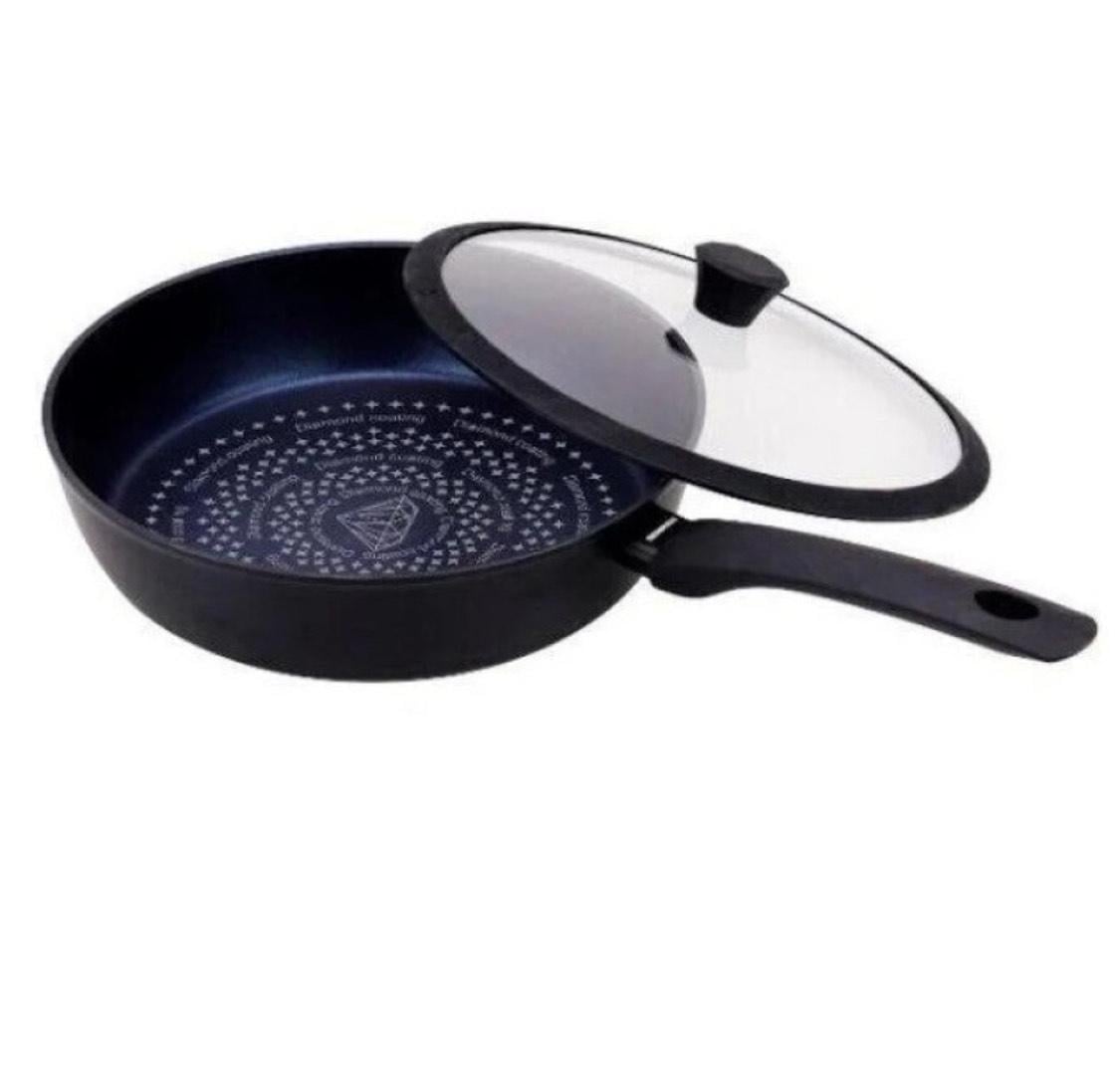 Сковорода глубокая Edenberg EB3492 с крышкой 26 см (21063299)