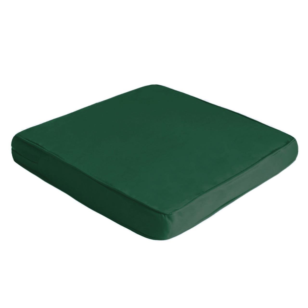 Подушка для садовой мебели 40х40х4 см Темно-зеленый (2602629500) - фото 1 Подушка для садовой мебели 40х40х4 см Темно-зеленый (2602629500) - фото 1