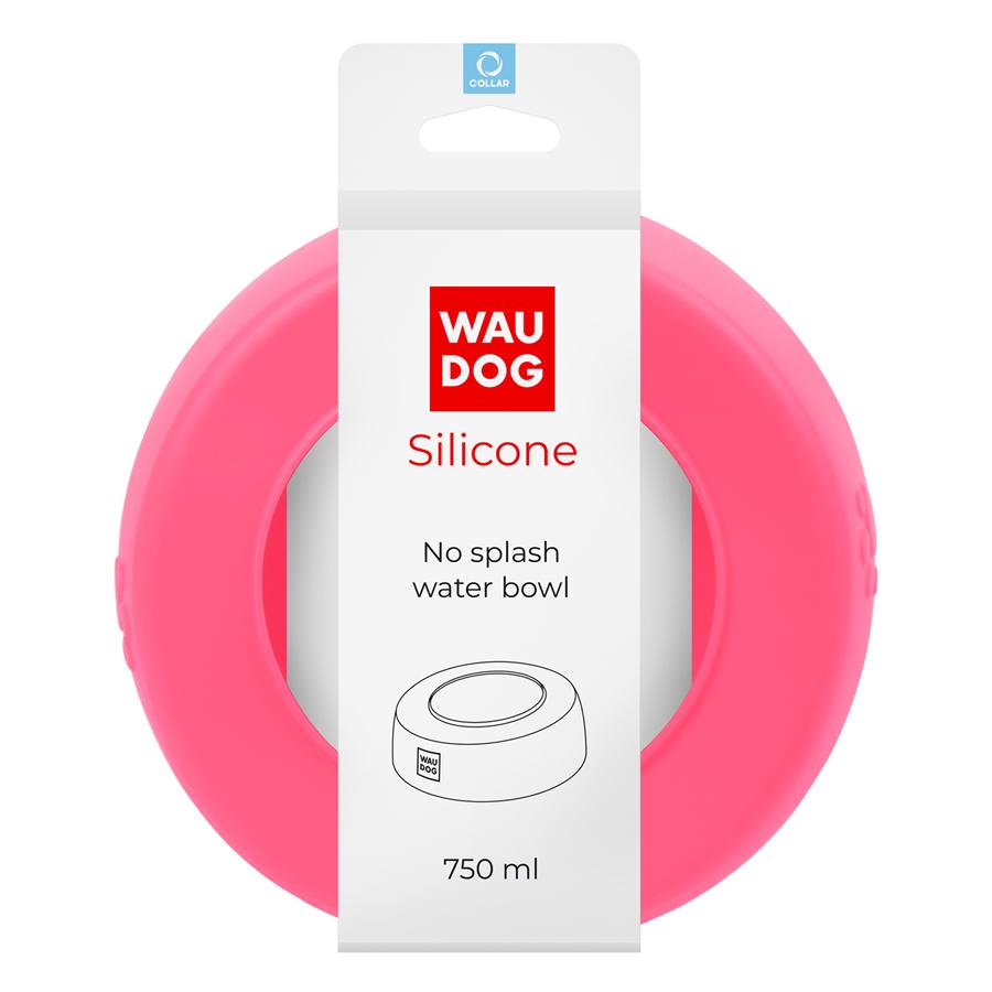 Миска-непроливайка WAUDOG Silicone 750 мл Розовый (50787)