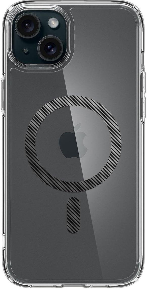 Чехол накладка для телефона Spigen Ultra Hybrid MagFit для Apple iPhone 15 Прозрачный/Серый (ACS06805)