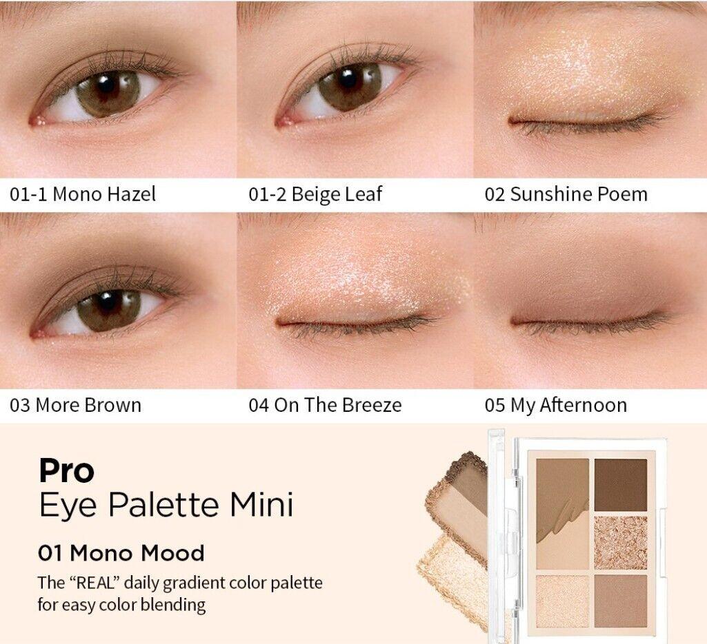 Палетка теней Clio Pro Eye Palette Mini 01 Mono Mood (1853389638) - фото 3