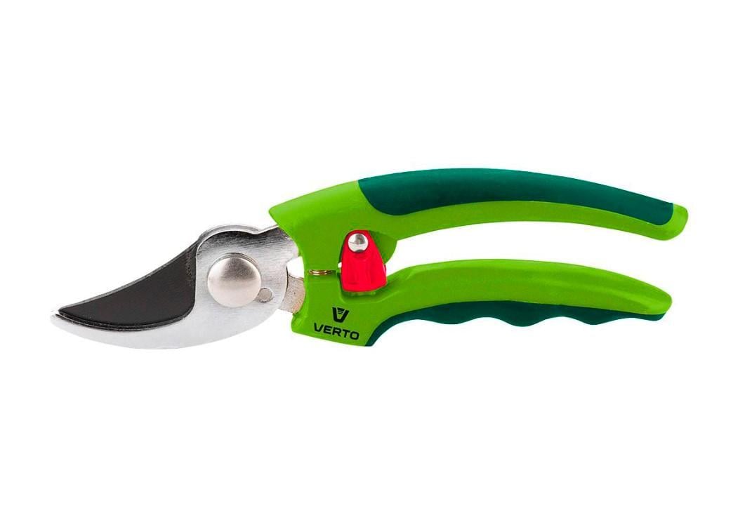 Секатор Verto 15G200 185 мм 10 мм универсальный с фиксатором (22437)
