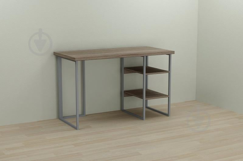 Компьютерный стол Ferrum-decor Кевин 75x100x60 серый ДСП Дуб Сонома Труфель 32мм