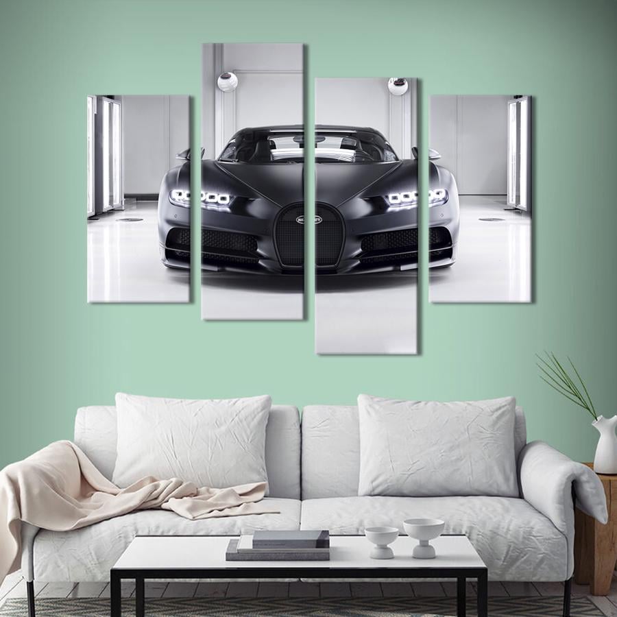 Картина на холсте Роскошный чёрный Bugatti Chiron 129x90 см (1296-42) Картина на холсте Роскошный чёрный Bugatti Chiron 129x90 см (1296-42)