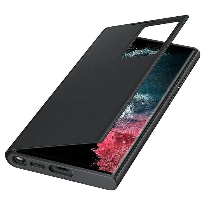 Смарт чехол книжка Samsung Galaxy S22 Ultra SM-S908 S-View Flip Cover (Clear View) Black Черный - фото 3