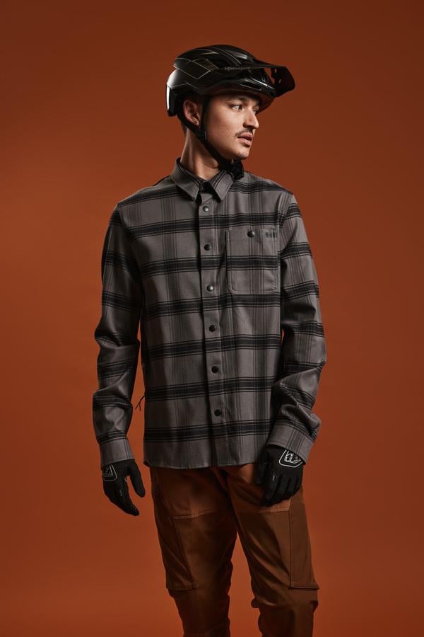 Сорочка TLD Grind Flannel Stripe S Carbon (827260002) - фото 4