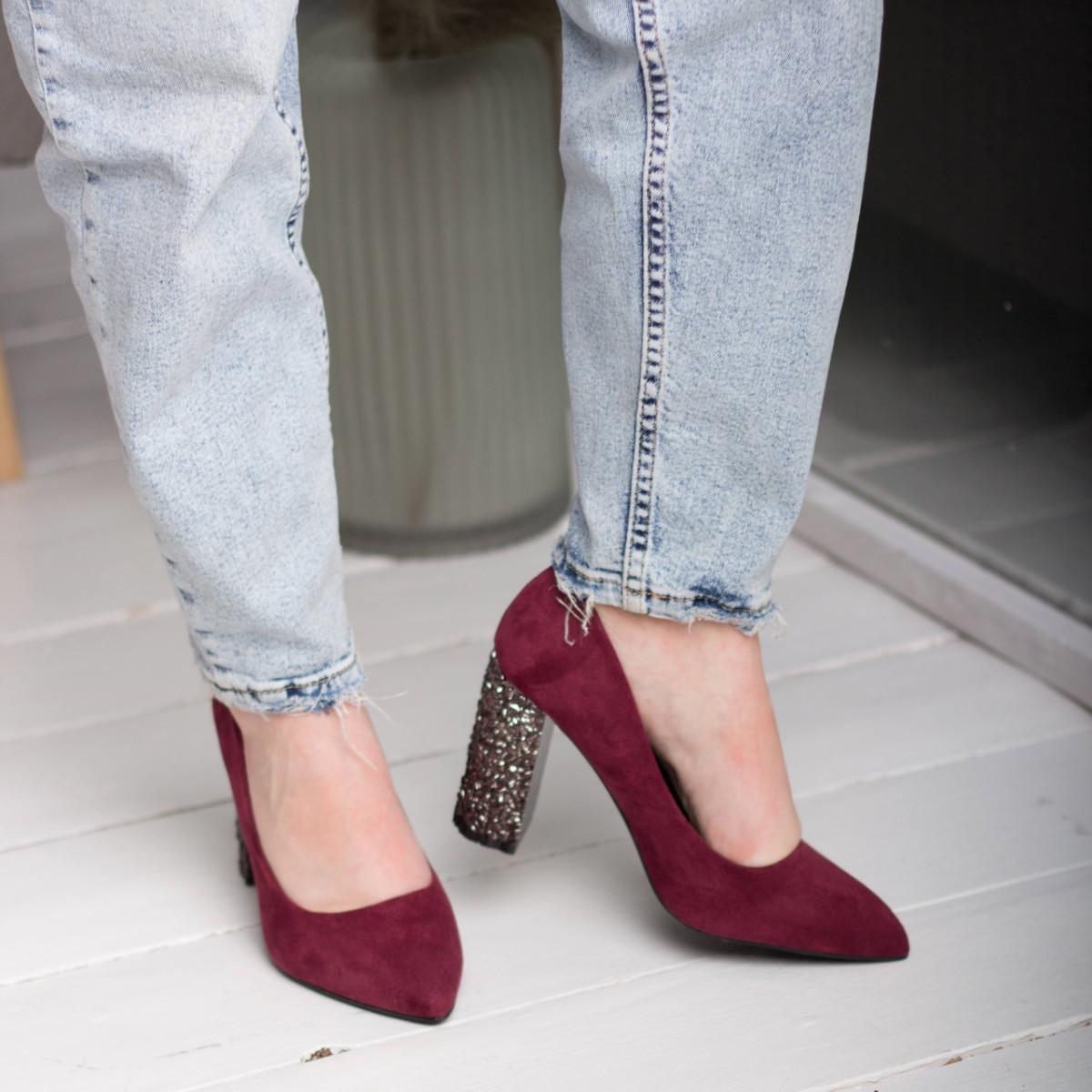 Туфли женские Fashion р. 37 24 см Бордовый (2631)