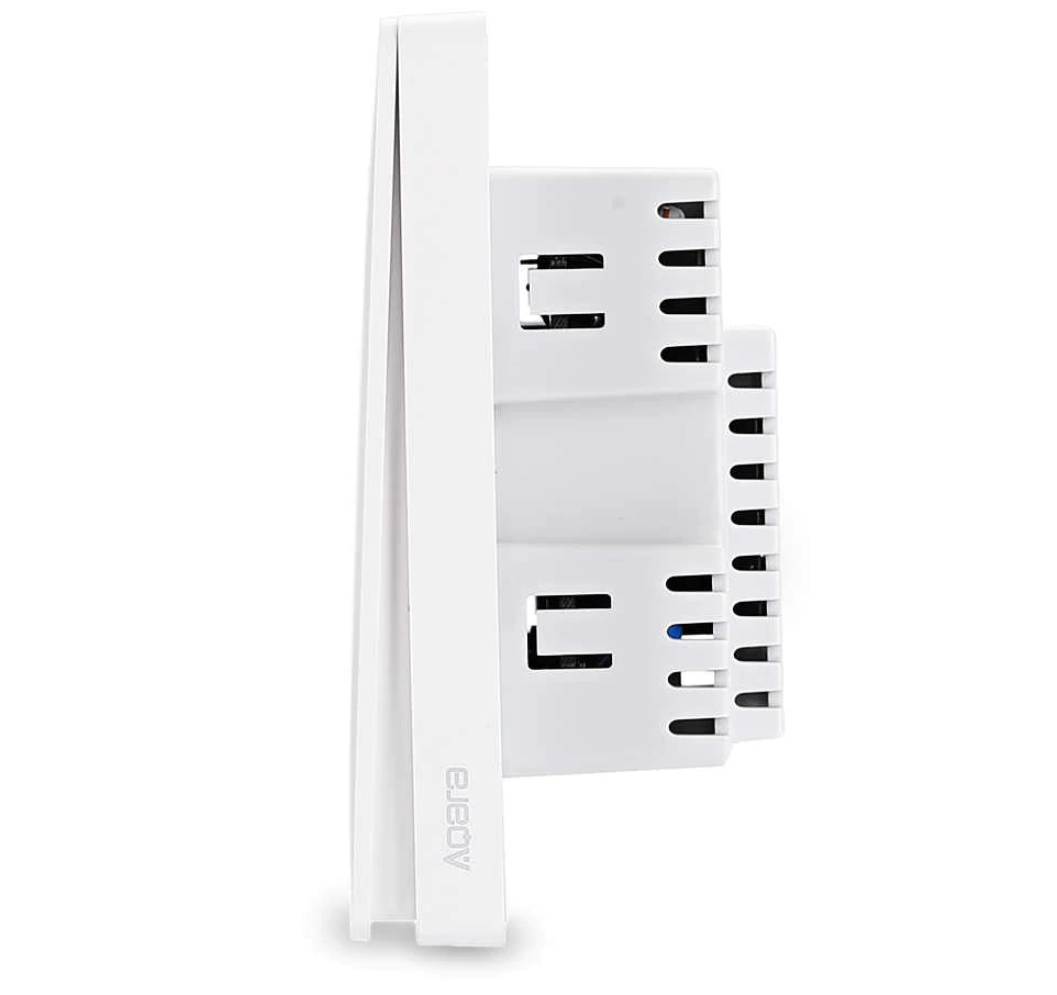 Настенный 1-клавишный выключатель Aqara Zigbee Wall Switch с нулем (QBKG11LM) - фото 2