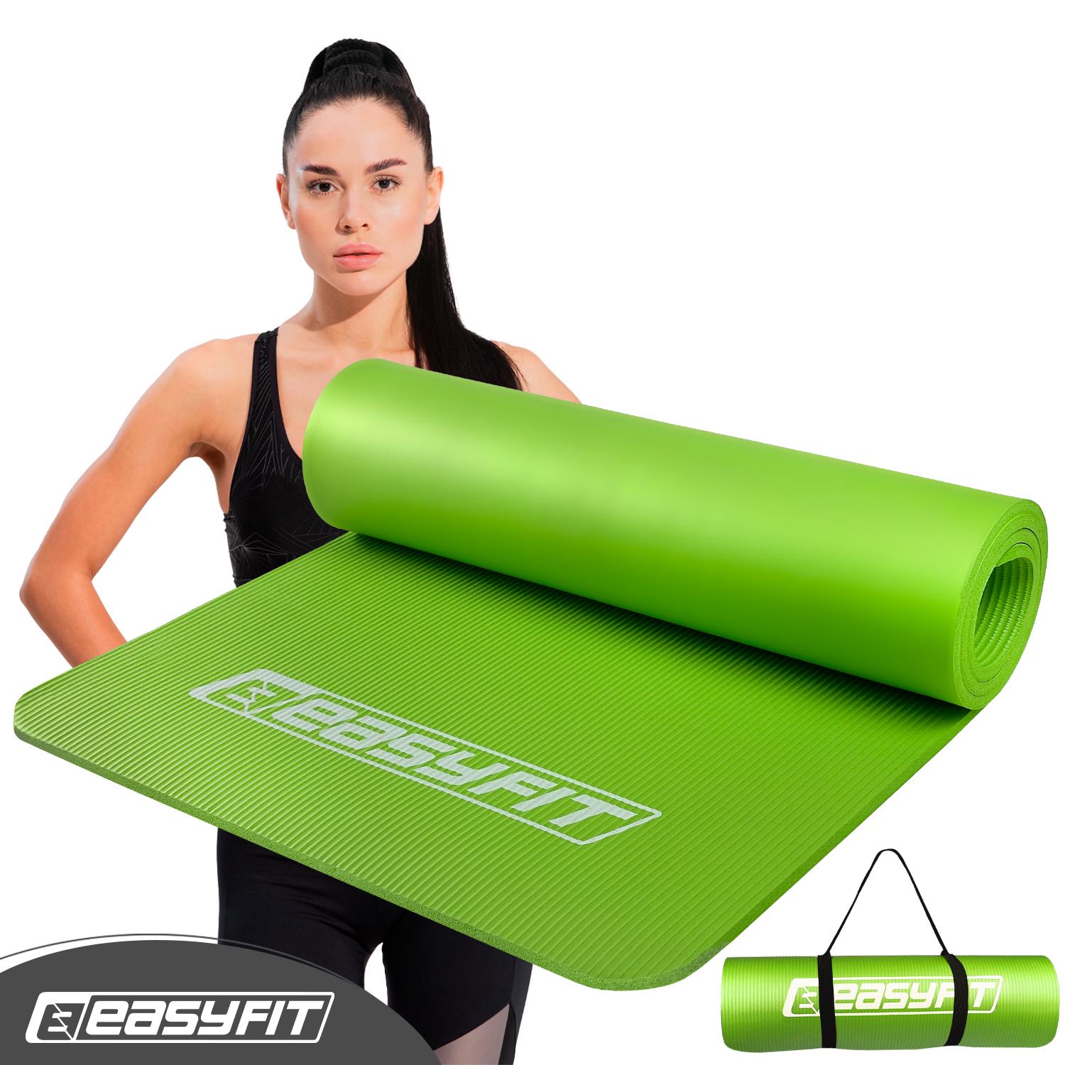 Коврик для йоги EasyFit NBR High-Density 10 мм Салатовый (EF-NK10GR) - фото 9