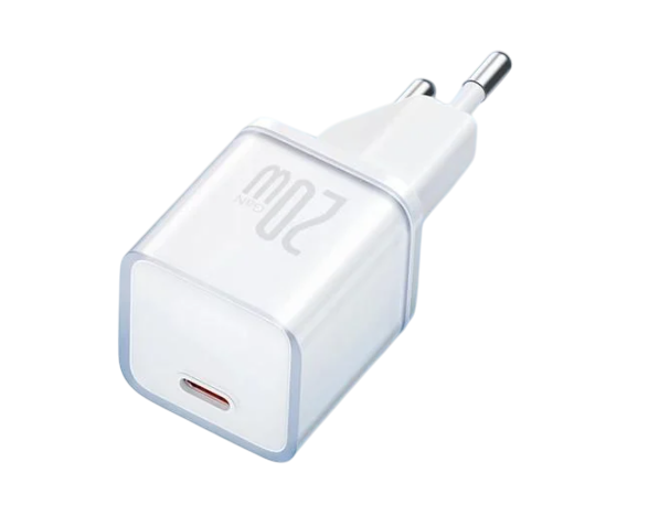 Зарядка BASEUS 20 Вт TYPE-C на TYPE-C Power Delivery 3.0 для Iphone Android Білий (GaN5 PD)