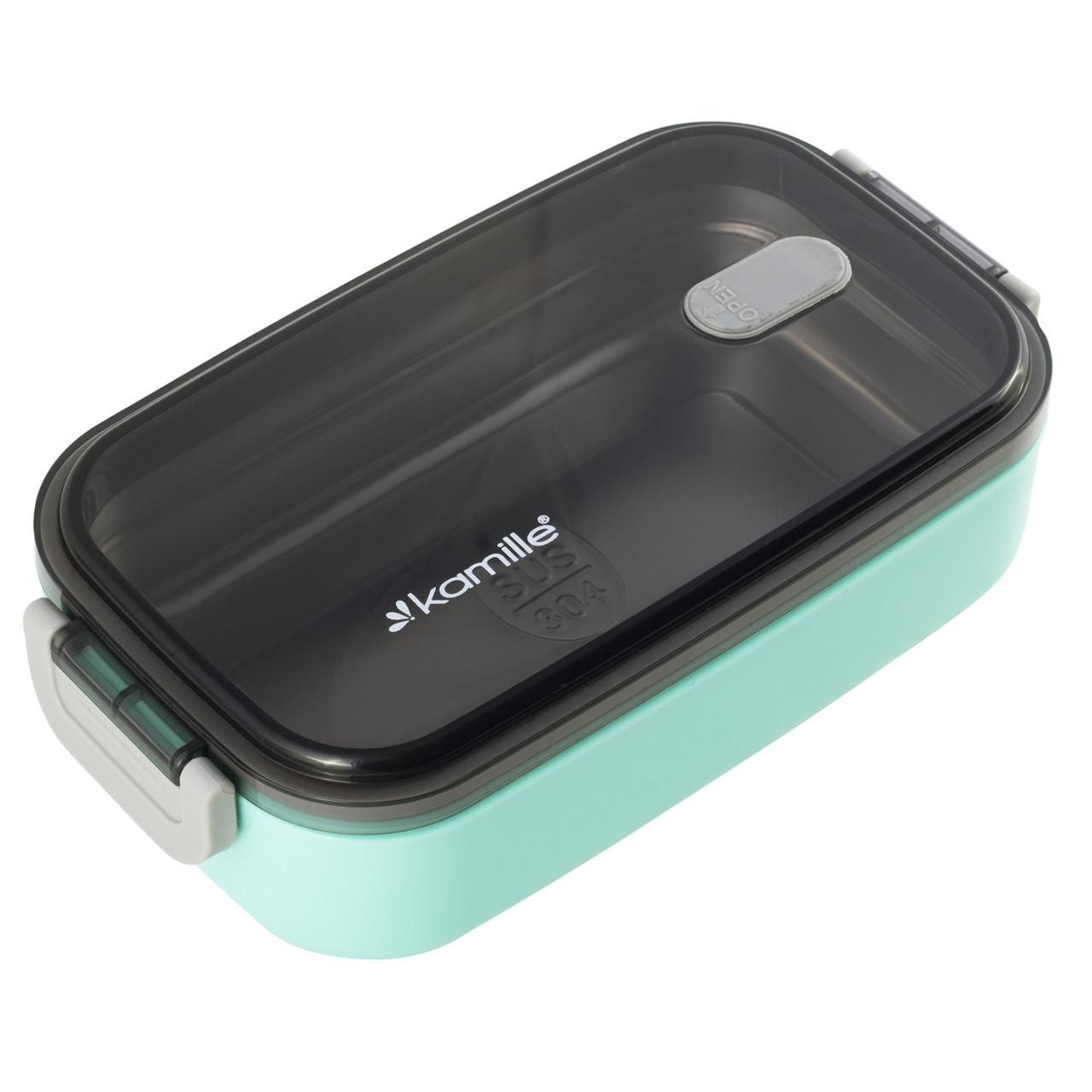 Ланч-бокс обеденный Kamille 700 мл Бирюзовый KM-2133BR