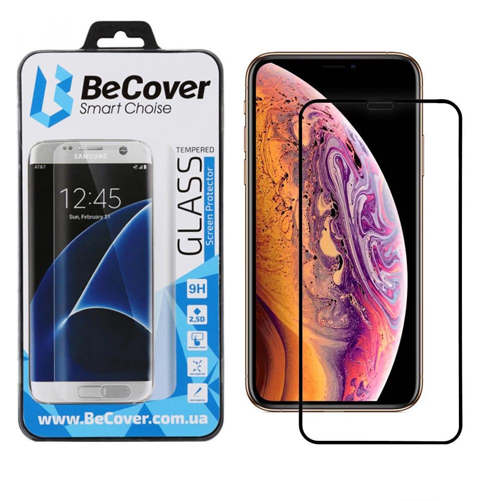 Захисне скло BeCover для Apple iPhone XS Max Black (702623) - фото 6