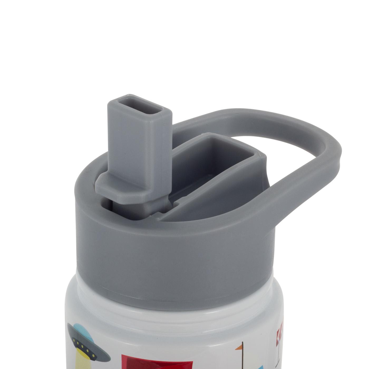 Термобутылка для детей Kamille с 3D принтом из нержавеющей стали 480 мл Белый (2162) - фото 2