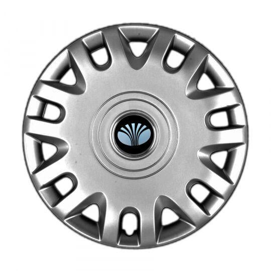 Колпаки автомобильные SKS 333 R15 с логотипом Daewoo 4 шт. Серебристый (333-daewoo)