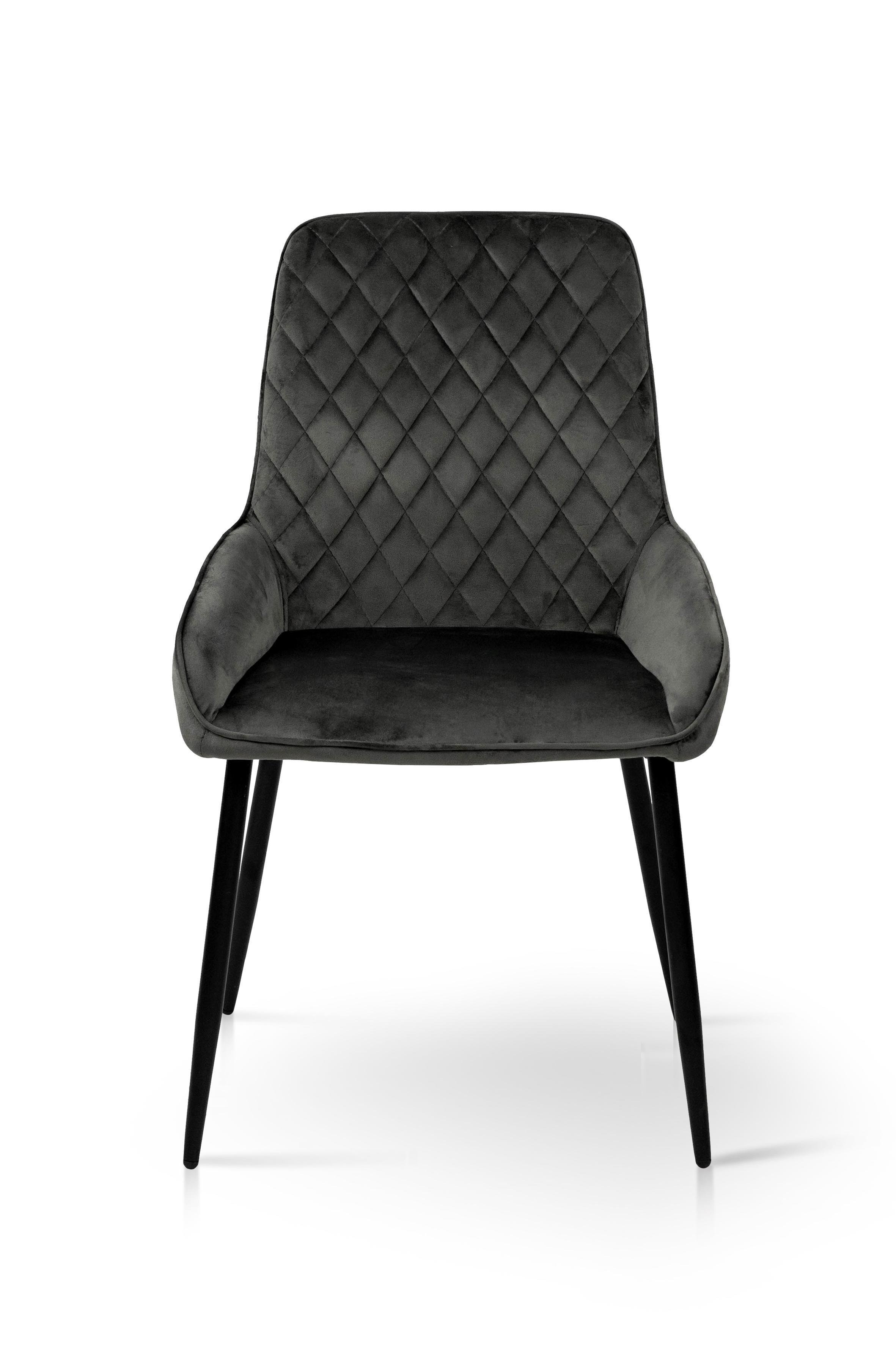 Стілець для кухні та вітальні ГРЕЙС Ніколь 520х870х550 мм Чорний/Графіт (GAА0053273) - фото 5 Стілець для кухні та вітальні ГРЕЙС Ніколь 520х870х550 мм Чорний/Графіт (GAА0053273) - фото 5