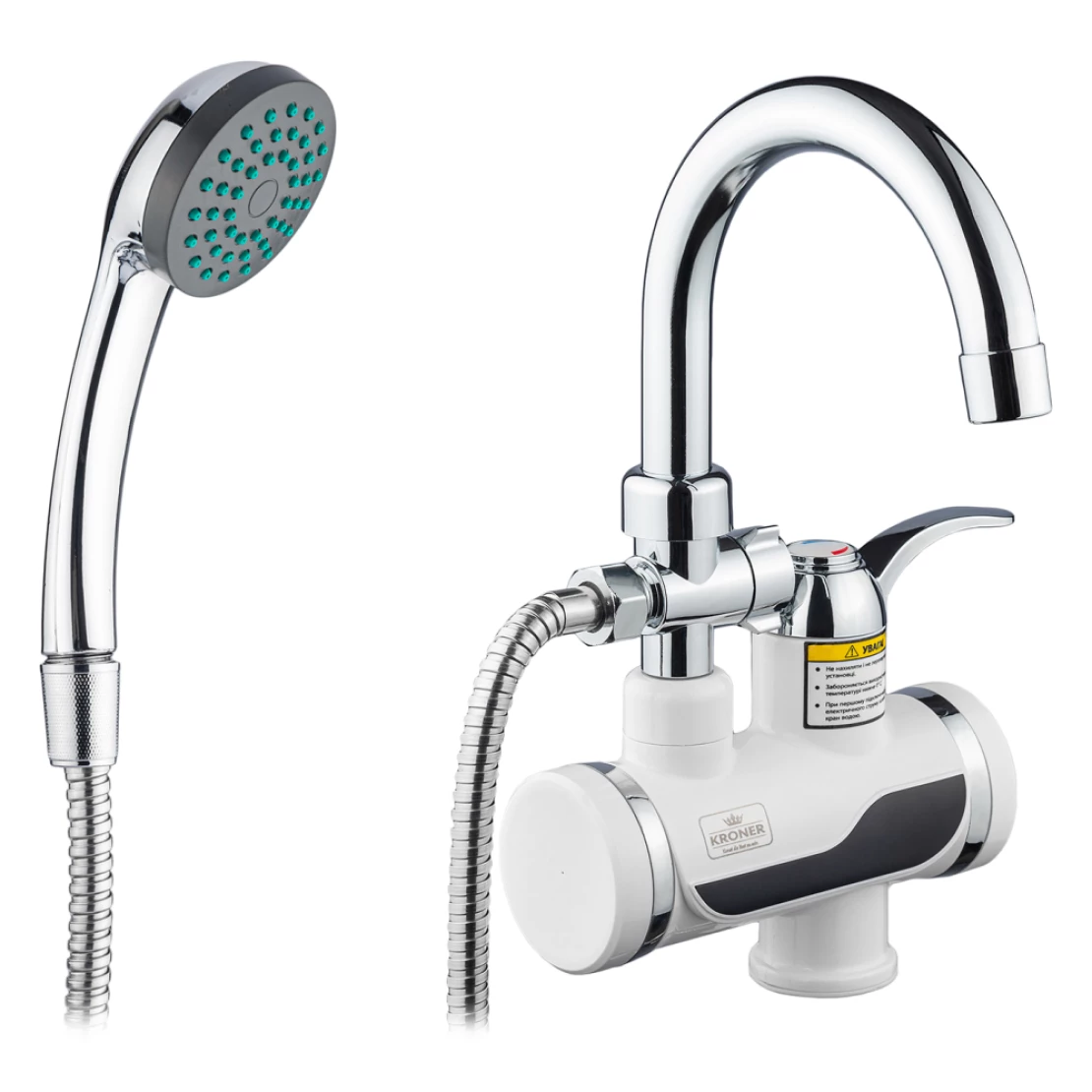 Проточный водонагреватель Kroner KRM Volt-CW191MDS с дисплеем (CV023248)