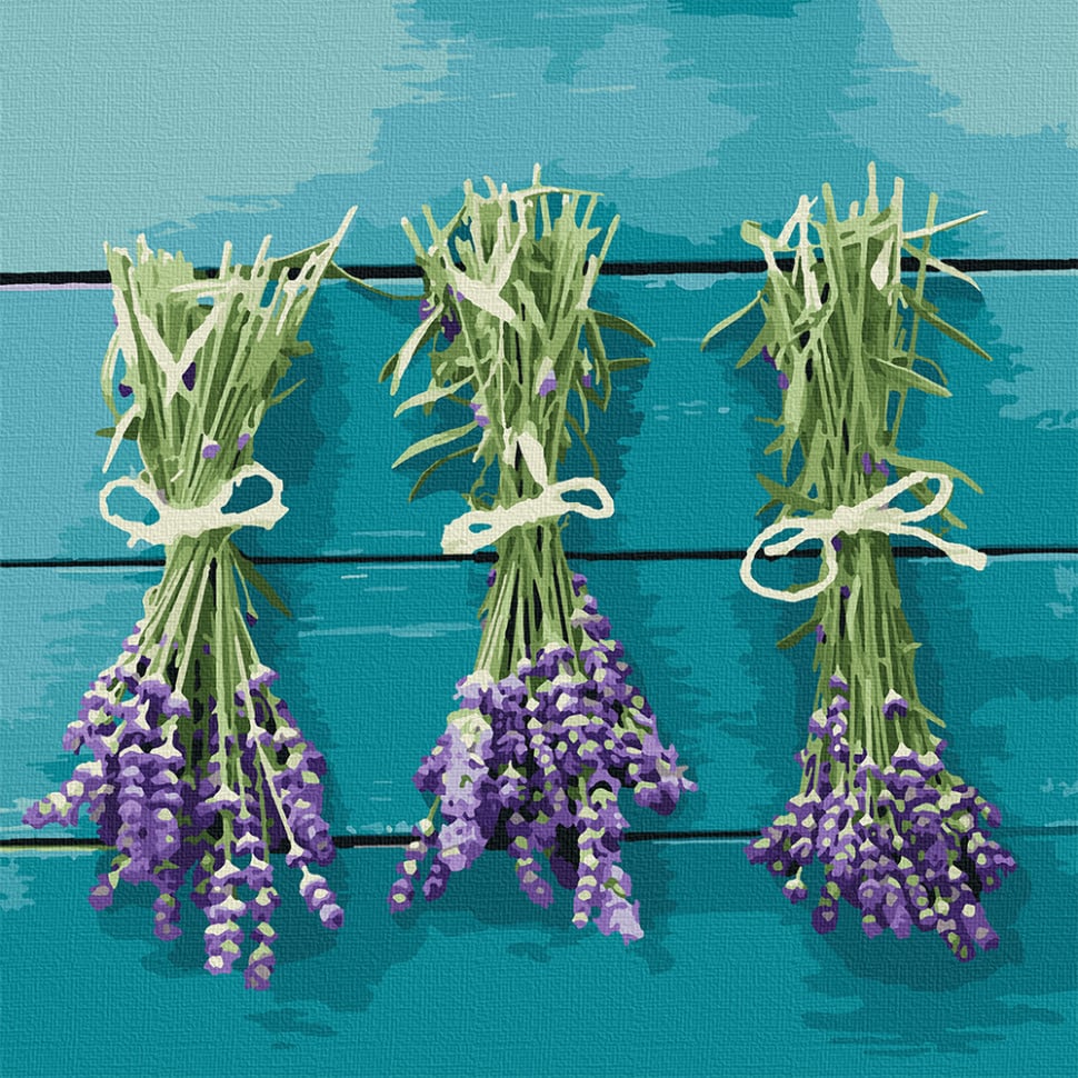 Картина по номерам Art Craft Лавандовое трио 40х40 см (13114-AC)