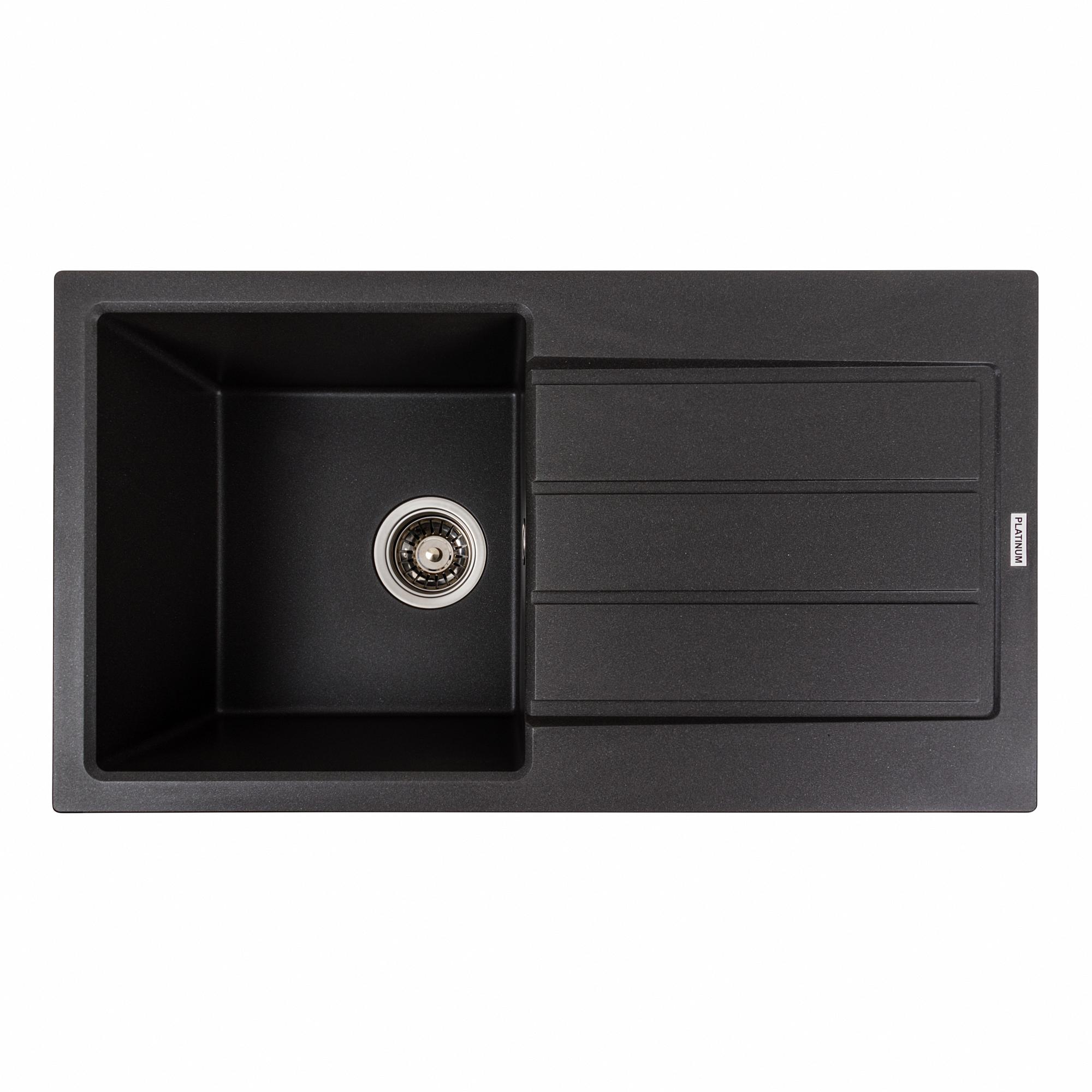 Мойка для кухни гранитная Platinum 7843 SOLID Морион матовый Мойка для кухни гранитная Platinum 7843 SOLID Морион матовый