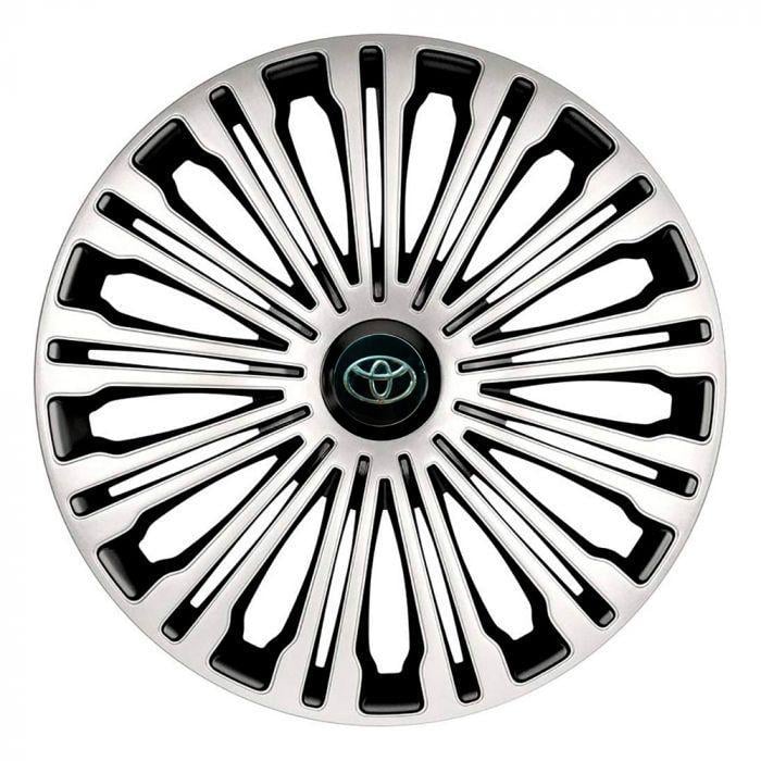 Ковпаки для коліс 4 Racing Volante Silver/Black R17 з логотипом Toyota 4 шт. Ковпаки для коліс 4 Racing Volante Silver/Black R17 з логотипом Toyota 4 шт.