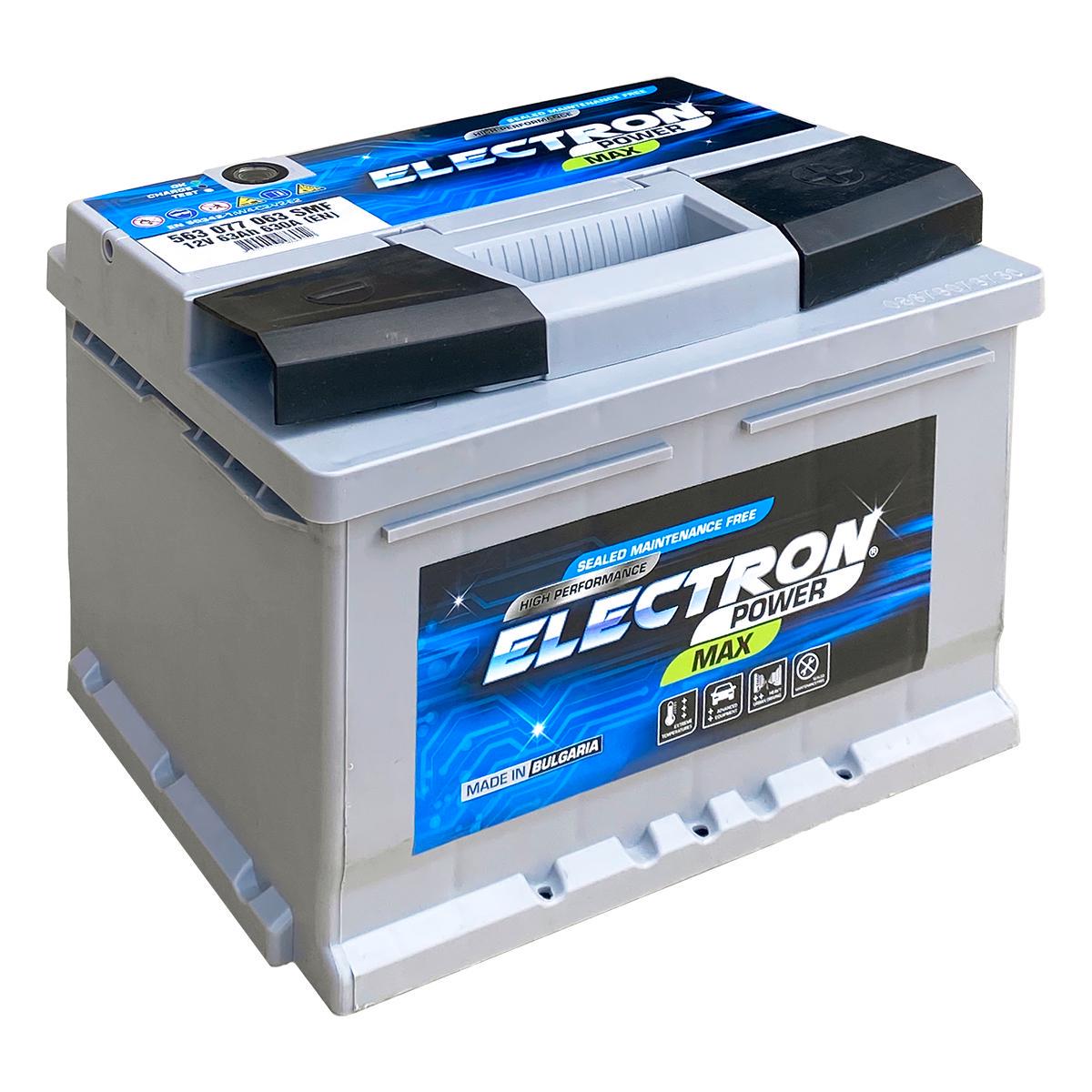 Акумулятор автомобільний ELECTRON POWER MAX 563077063SMF 6СТ-63Ah АзЕ 630А (170609) - фото 3 Акумулятор автомобільний ELECTRON POWER MAX 563077063SMF 6СТ-63Ah АзЕ 630А (170609) - фото 3