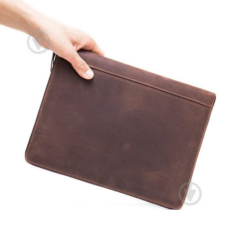 Чоловіча папка органайзер для документів матова 20238 Vintage Коричнева - фото 2 Чоловіча папка органайзер для документів матова 20238 Vintage Коричнева - фото 2