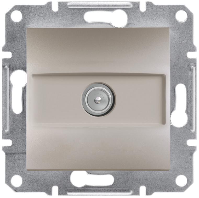 Розетка проходная Schneider Electric Asfora ABS TV 8dB Бронзовый (EPH3200369)