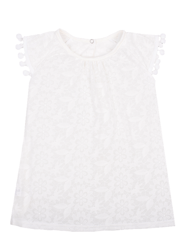 Майка дитяча бавовняна бавовняна для дівчинки Gabbi МК-20-16-2 Морський гламур 104 см Молочний (12203)