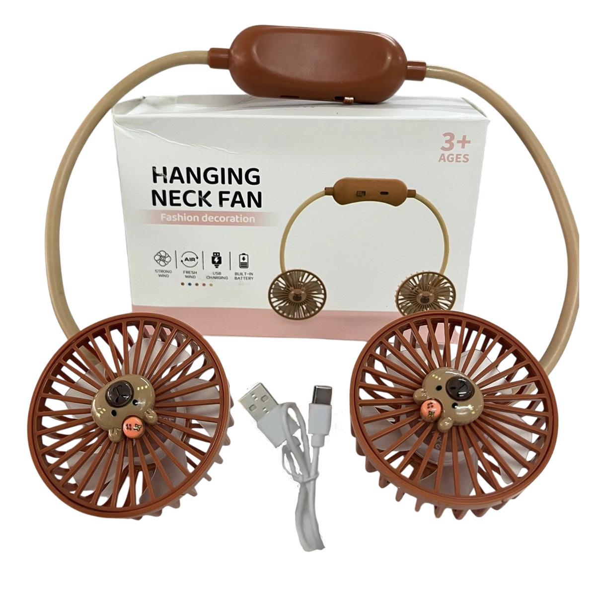 Вентилятор Capibara Hanging Neck Fan USB WL-1557 возраст 3 портативный подвесной на шею Brown (200309) - фото 6 Вентилятор Capibara Hanging Neck Fan USB WL-1557 возраст 3 портативный подвесной на шею Brown (200309) - фото 6