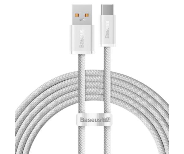 Кабель Data BASEUS 06CALD000602 Dynamic Series USB-Type-C 100W 1 м White (06CALD000602)