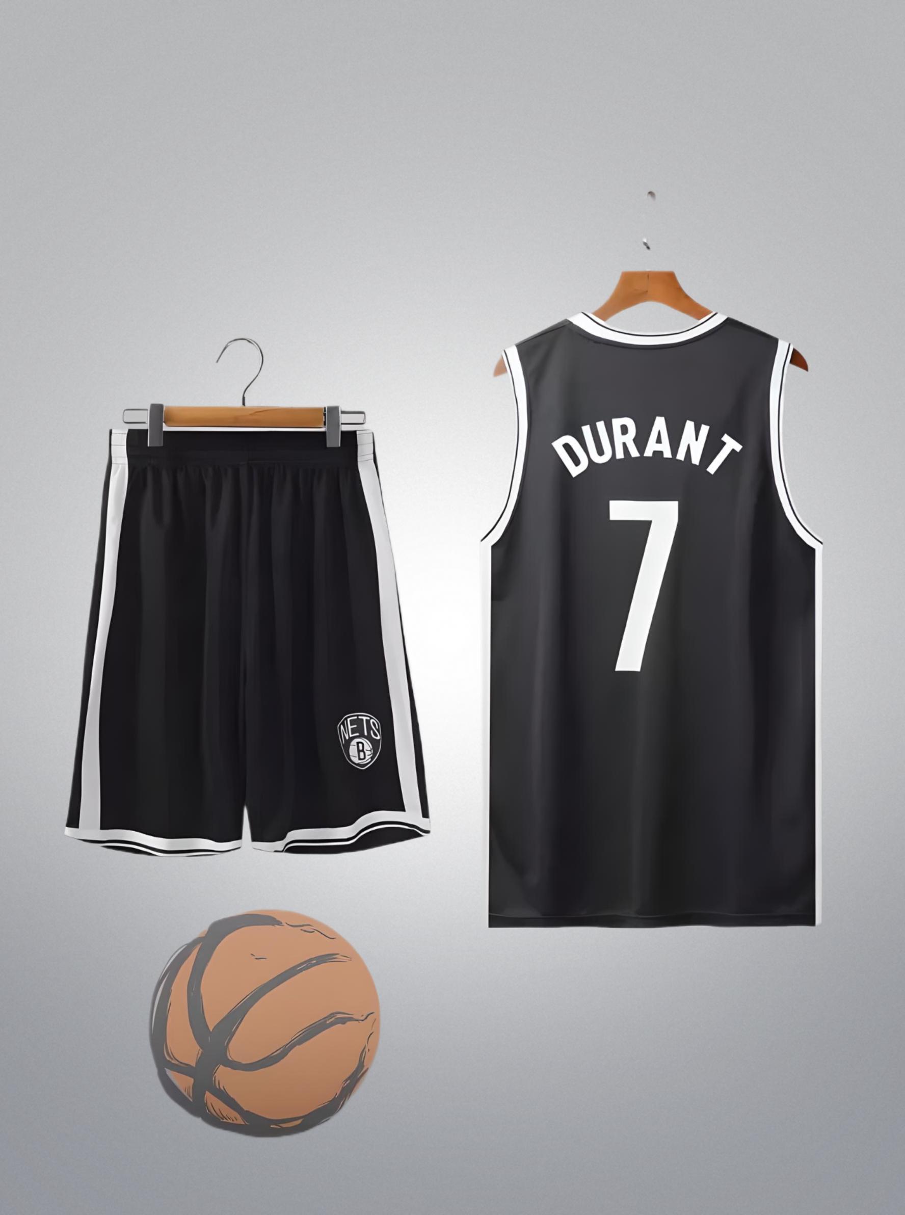 Форма баскетбольная детская Lion BROOKLYN NETS DURANT 7 М на 9-10 лет 130-138 см Черный (CO-2268-M)